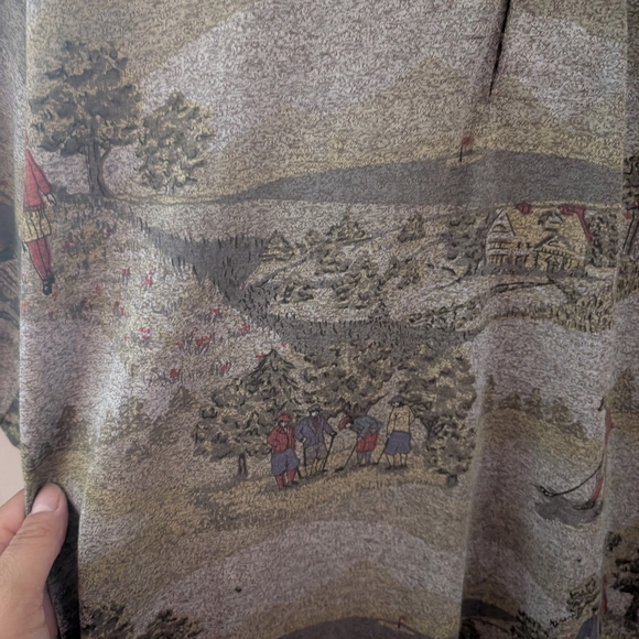 Vintage Men's Gray Polo Shirt - Picture 4 of 5